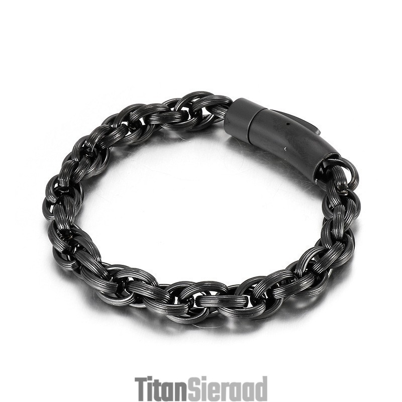 Eenvoudige, Modieuze En Chique Biker Titanium Herenarmband Eenvoudige, Modieuze En Chique Biker Titanium Herenarmband