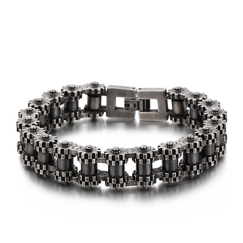 Titanium Sieraden Fietsarmband Retro Chique Mode Herenarmband Fietsarmband Titanium Sieraden Fietsarmband Retro Chique Mode Herenarmband Fietsarmband