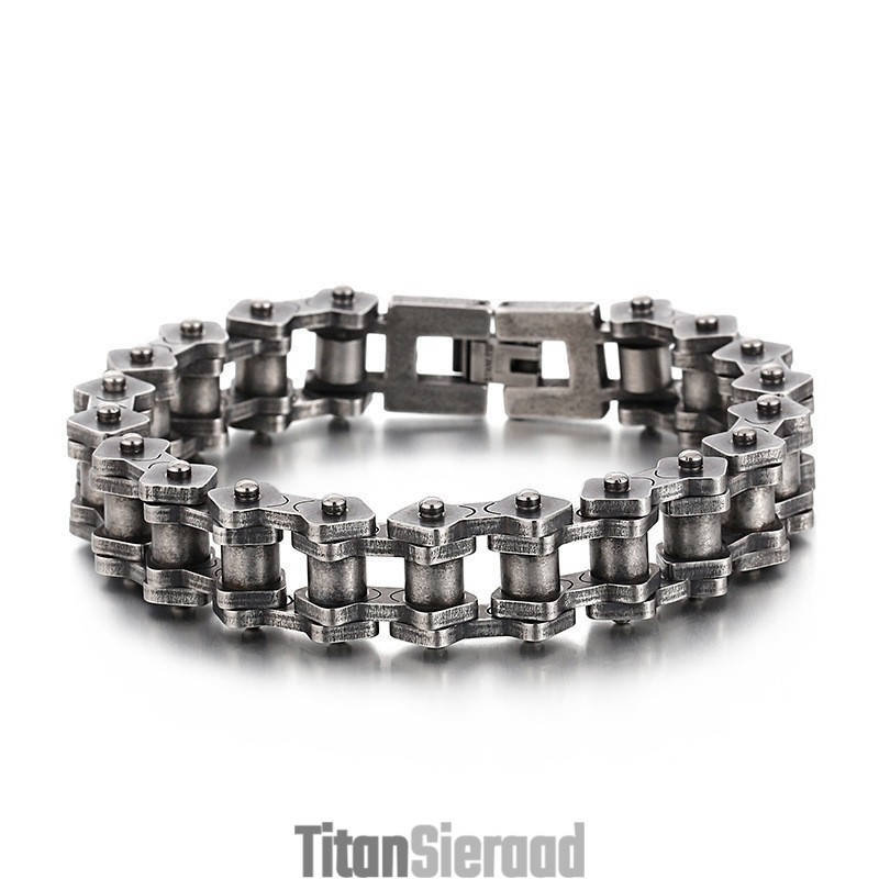 Titanium Sieraden Fietsarmband Retro Chique Mode Herenarmband Fietsarmband Titanium Sieraden Fietsarmband Retro Chique Mode Herenarmband Fietsarmband