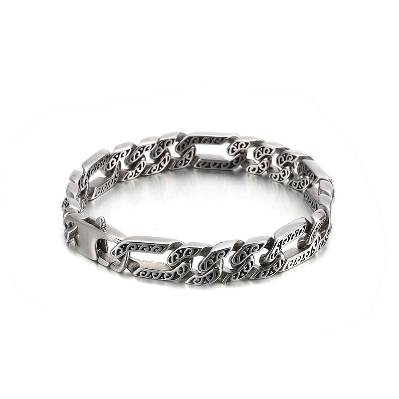 Antieke Chique Titanium Herenarmband