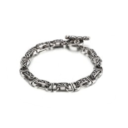 Antieke Chique Titanium Herenarmband