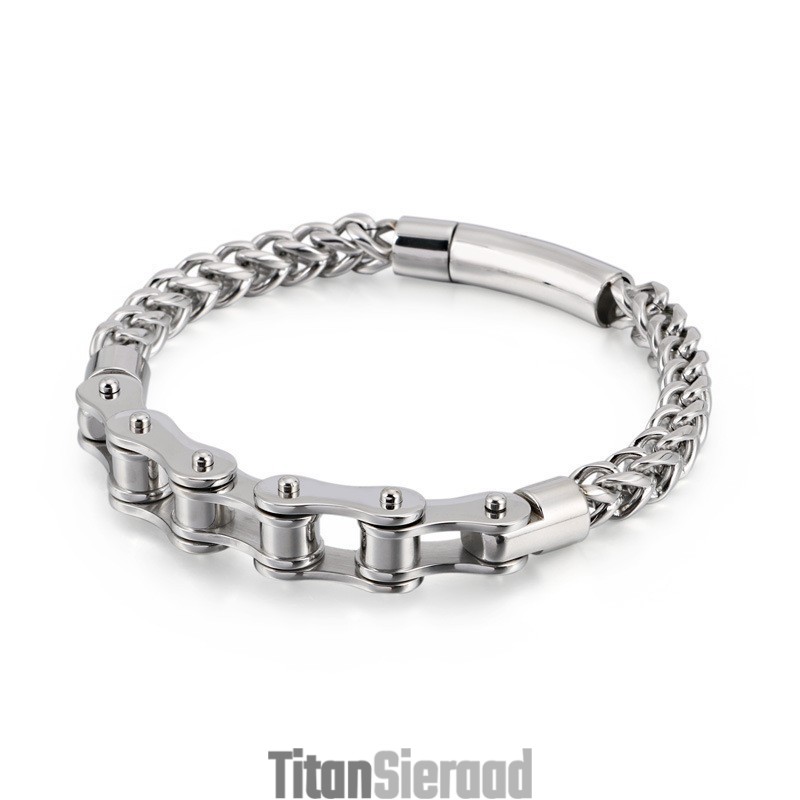 Mode Nieuwe Titanium Biker Heren En Dames Ketting Biker Ketting Armband
