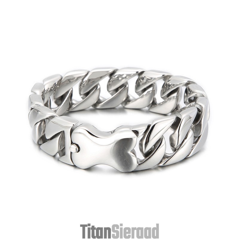 Nieuwe Cubaanse Armband Cool Bones Herenarmband Nieuwe Cubaanse Armband Cool Bones Herenarmband