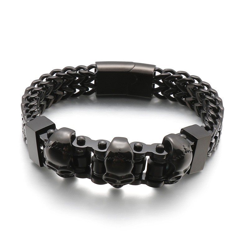 Schedel Heren Titanium Armband Schedel Heren Titanium Armband