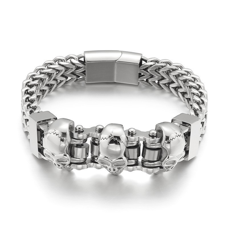 Schedel Heren Titanium Armband