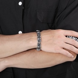 Gegoten Vintage Sieraden Trendy Chique Windkant Schedel Heren Armbanden