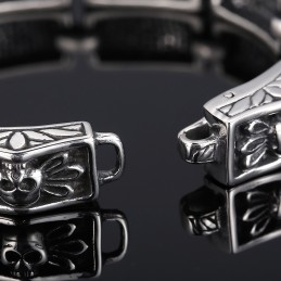 Gegoten Vintage Sieraden Trendy Chique Windkant Schedel Heren Armbanden
