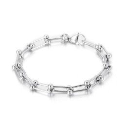 Titanium Hoefijzergesp Armband Voor Heren En Dames Met U-Vormige Gesp
