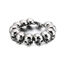 Coole Schedel Titanium Armband Voor Heren