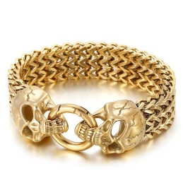Chic Style Hipster Titanium Schedel Armband