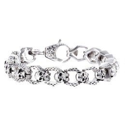 Mode Retro Wind Titanium Schedel Sieraden Hip Hop Rock Heren Armband
