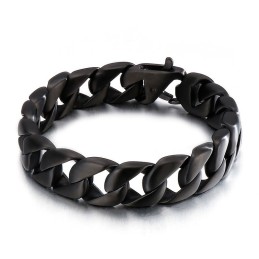 Titanium Zwarte Heren Armband Herenketting
