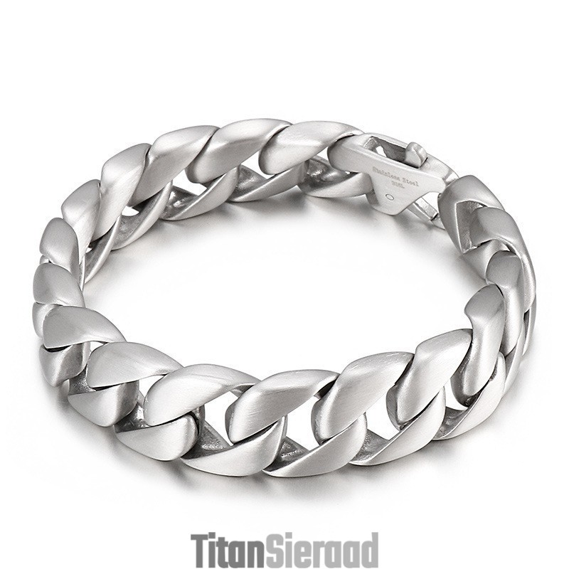 Titanium Zwarte Heren Armband Herenketting Titanium Zwarte Heren Armband Herenketting