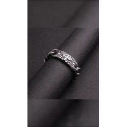Mode Retro Hand Sieraden Kruisdraad Patroon Titanium Armband