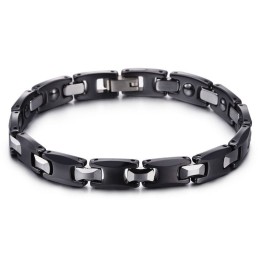 Prachtige Paar Titanium Zwarte Armbanden