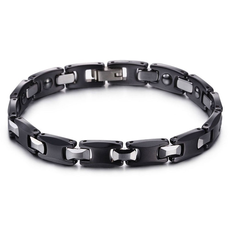 Prachtige Paar Titanium Zwarte Armbanden Prachtige Paar Titanium Zwarte Armbanden