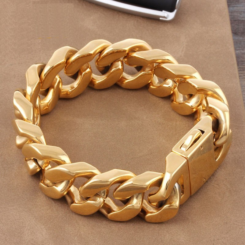 Mode Heren Titanium Armband Geometrisch Type Dikke Sectie Armband