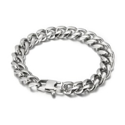 Mode Plating Gecodeerde Titanium Armband Voor Heren