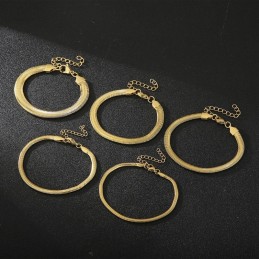 Mode Slangenbotketting Titanium Heren- En Damesarmbanden