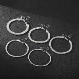 Mode Slangenbotketting Titanium Heren- En Damesarmbanden