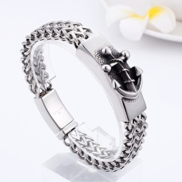 Chique Stijl Anker Titanium Armband Voor Heren