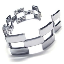 Mode Tungsten Carbide 22Mm Brede Herenarmband