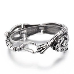 Coole Antieke Gouden Tijger Titanium Armband Voor Heren