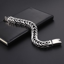 Coole V-Vormige Dubbellaagse Dikke Titanium Herenarmband