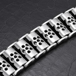 Chique Stijl Schedel Titanium Armband Voor Heren