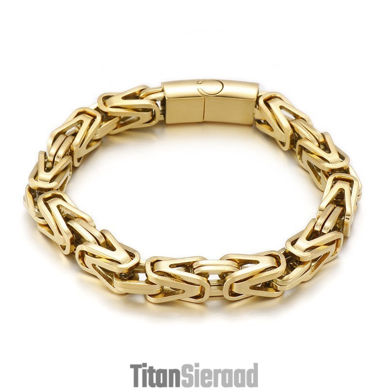 Coole Rock Hip Hop V-Vormige Titanium Armband Voor Heren