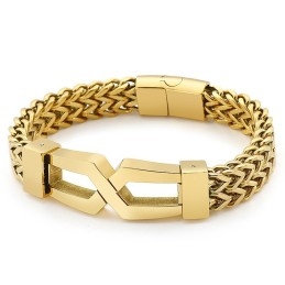 Hipster Hip-Hop Bril Type Titanium Herenarmband
