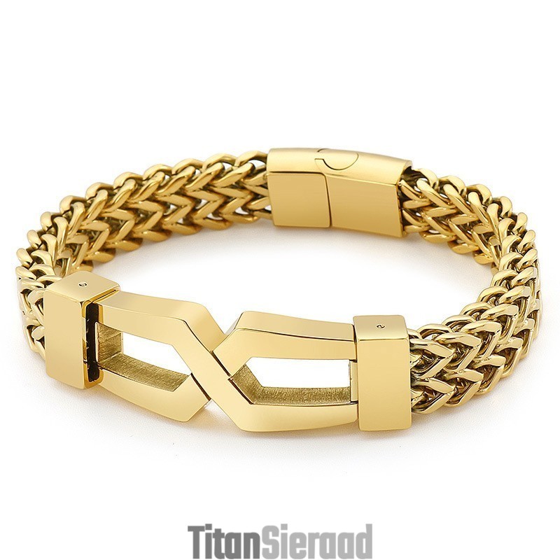Hipster Hip-Hop Bril Type Titanium Herenarmband Hipster Hip-Hop Bril Type Titanium Herenarmband