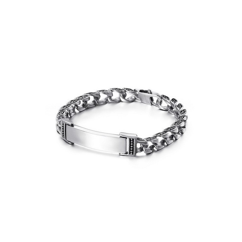 Coole Schedelkruis Met Zirkonia Titanium Armband Coole Schedelkruis Met Zirkonia Titanium Armband