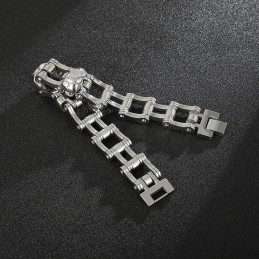 Cool Skull Cycling Heren Titanium Armband