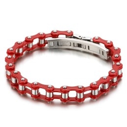 Modieuze, Coole, Veelkleurige Titanium Fietsarmband Voor Heren