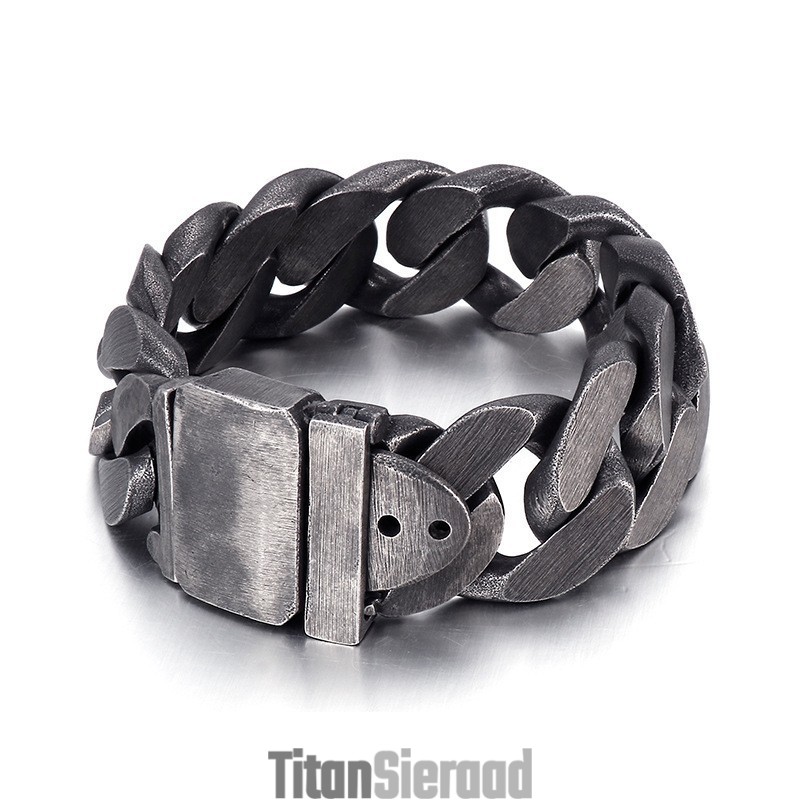 Mode Zwarte Titanium Herenarmband Mode Zwarte Titanium Herenarmband