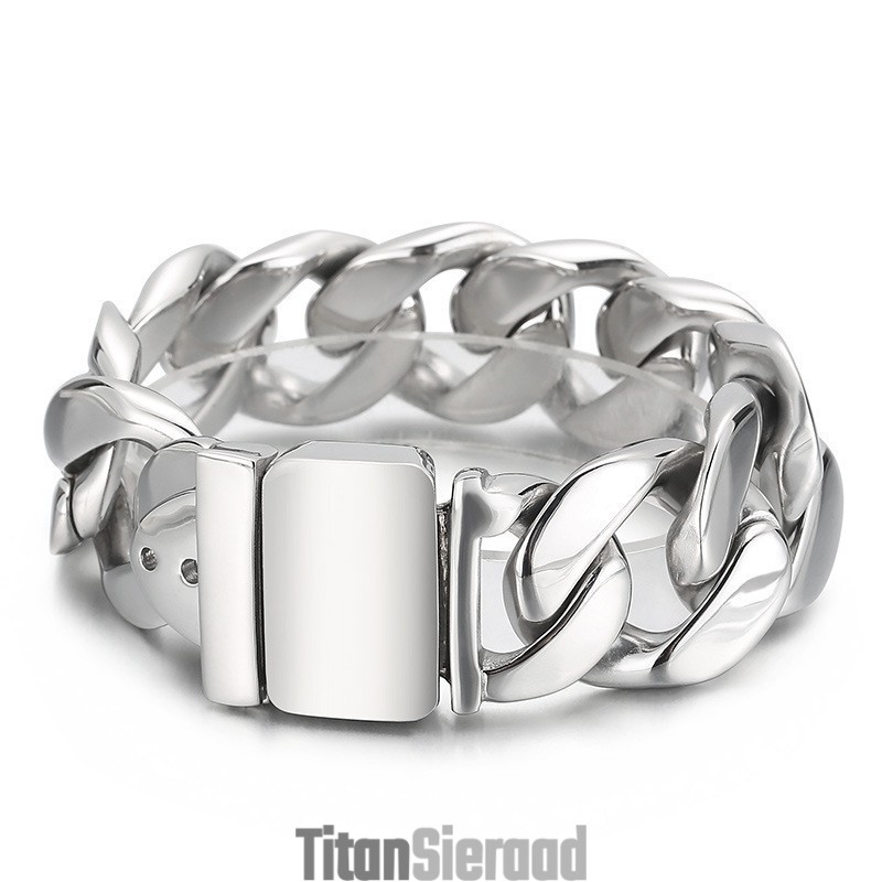 Mode Zwarte Titanium Herenarmband Mode Zwarte Titanium Herenarmband