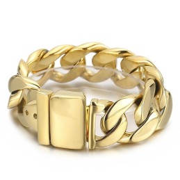 Mode Zwarte Titanium Herenarmband