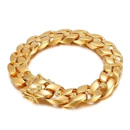 Mode Hip-Hop Titanium Schedel Armband Voor Heren