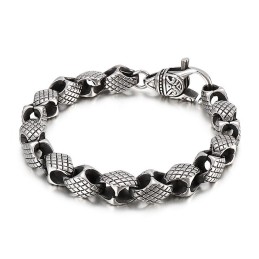 Retro Geometrische Herenarmband Chique Titanium Armband