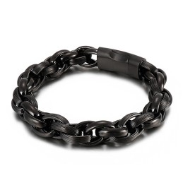 Titanium Eenvoudige Vacuüm Dubbele Ring O-Ring Ketting Armband