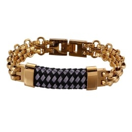 Populaire Vintage Titanium Herenarmbanden Gebogen Armband