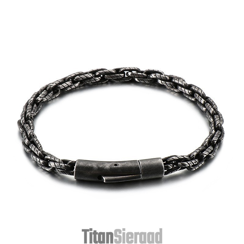 Herenarmbanden Retro Hip Hop Mode Titanium Armbanden Herenarmbanden Retro Hip Hop Mode Titanium Armbanden