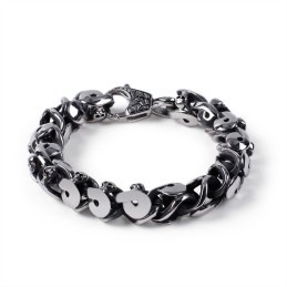 Alternatieve Chique Herenarmband Coole Titanium Schedelarmband