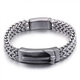Shake The Same Axe Bent Titanium Herenarmband