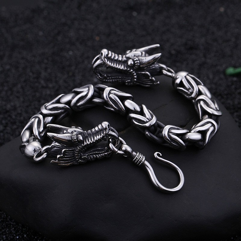 Coole Chique Titanium Armband Met Taphaak Voor Heren Coole Chique Titanium Armband Met Taphaak Voor Heren