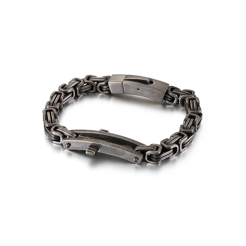 Titanium Armband Met Gebogen Kruis Voor Heren Titanium Armband Met Gebogen Kruis Voor Heren