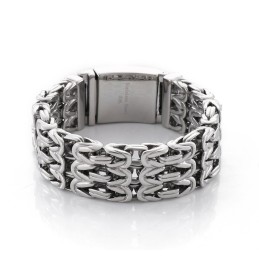 V-Vormige Holle Titanium Armband Voor Heren