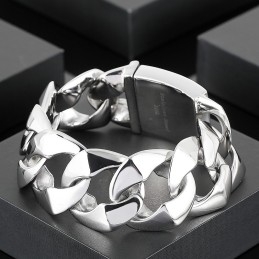 Mode Heren Gepolijste Handsieraden Titanium Armband