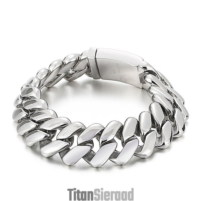 Chic Wind Diamantvormige Titanium Armband